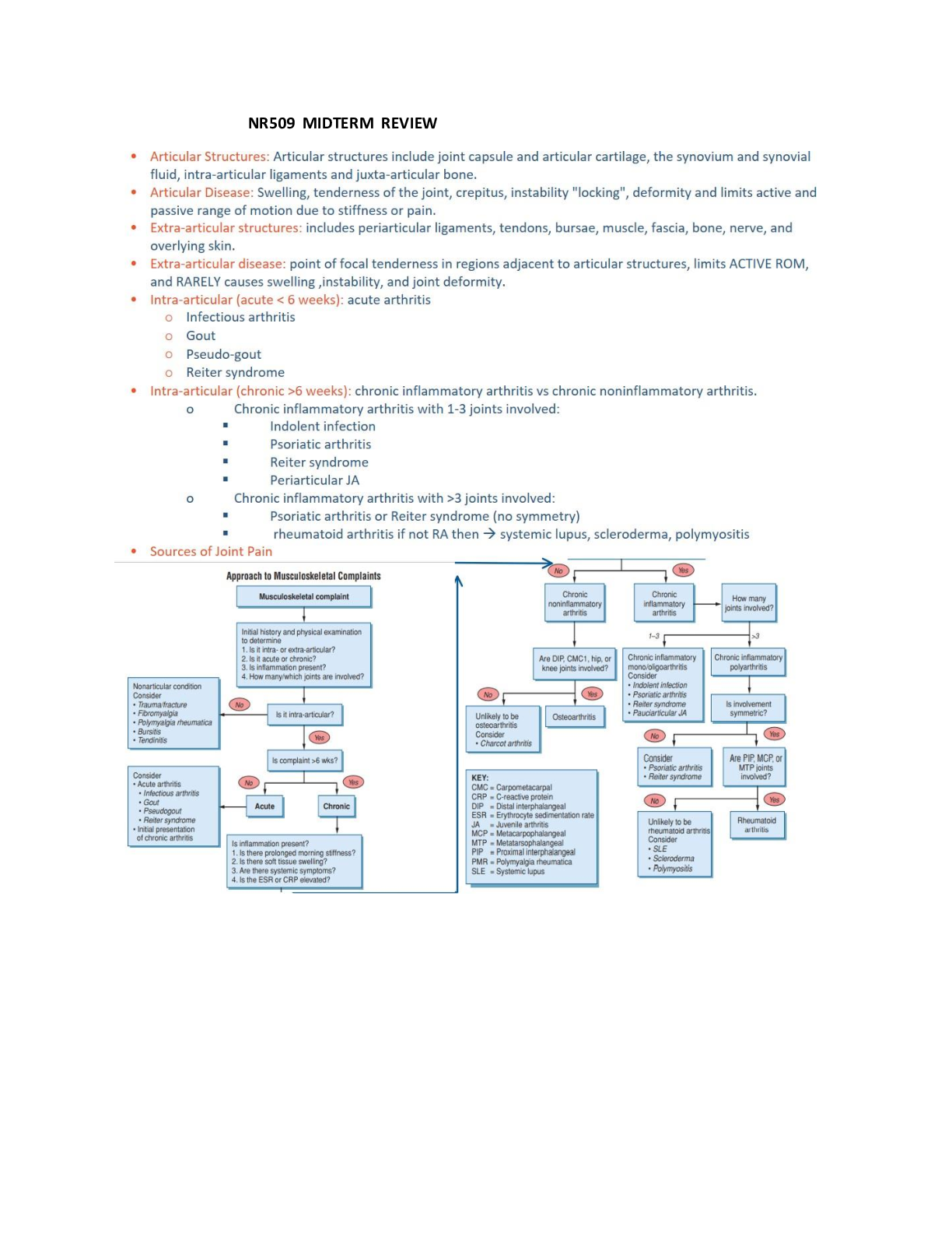 Preview image for NR509 / NR 509 Midterm Exam Review  : Advanced Physical Assessment - Chamberlain College of Nursing.